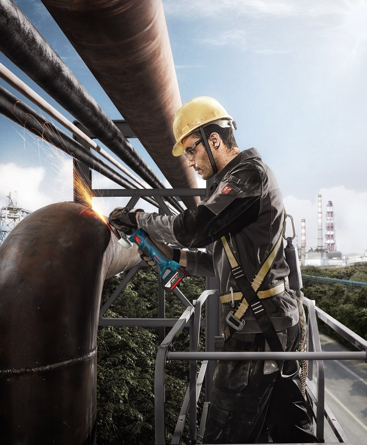 Bosch Professional GWS 180-LI (Solo) 125 mm Akülü Taşlama Makinesi - Resim 2
