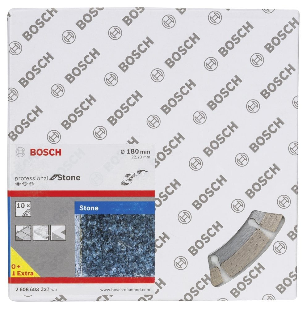 Bosch - Standard Seri Taş İçin, 9+1 Elmas Kesme Diski Set 180 mm - Resim 2