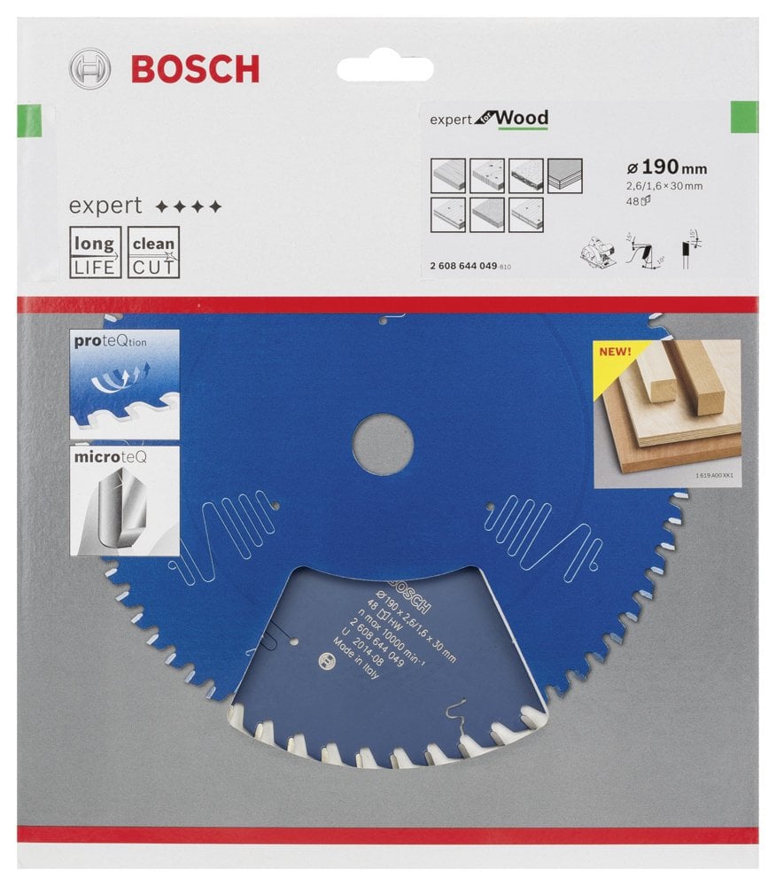 Bosch - Expert Serisi Ahşap için Daire Testere Bıçağı 190*30 mm 48 Diş - Resim 2
