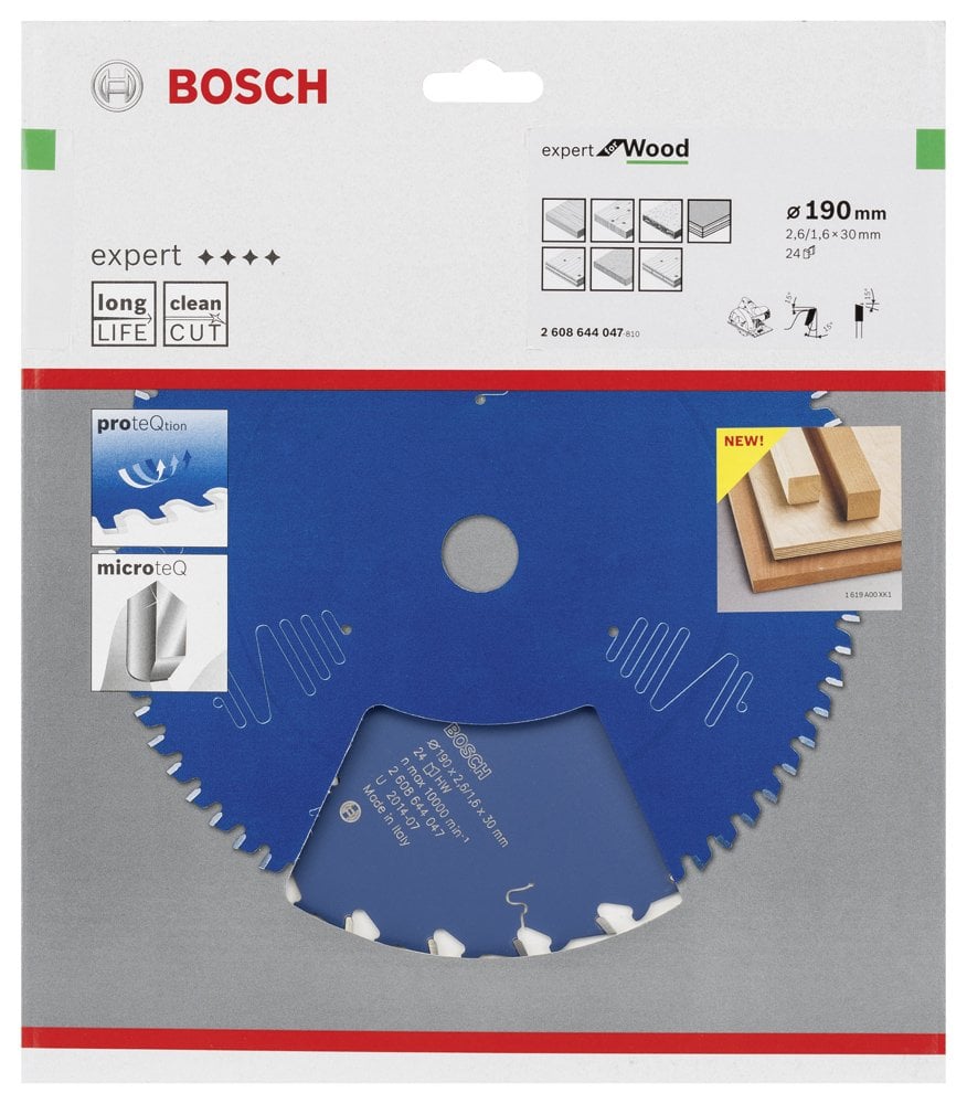 Bosch - Expert Serisi Ahşap için Daire Testere Bıçağı 190*30 mm 24 Diş - Resim 2